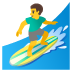 man surfing